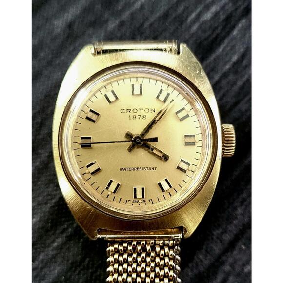 Very Rare Women's Croton Swiss 24mm F-370 Automatic Watch - Picture 1 of 9